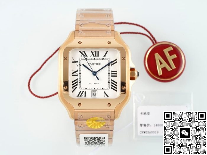 Replica Cartier Santos WGSA0018 AF Factory Folding clasp - Image 2