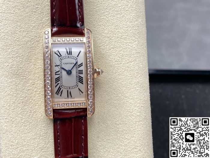 Replica Cartier Tank WJTA0026 8848 Factory Purple red strap - Image 2