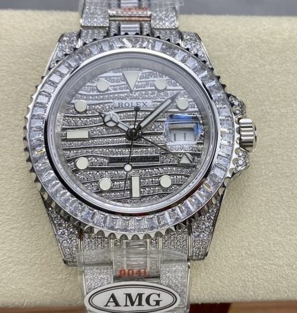 Replica Rolex Greenwich II 116769TBR-74779B AMG Factory GMT