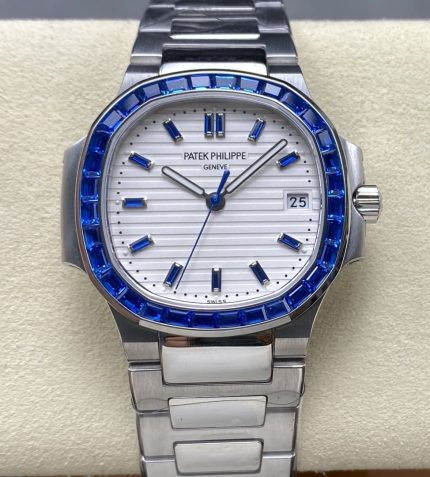Replica Patek Philippe Nautilus 5711 GR Factory Diamond bezel