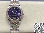 Replica Rolex Datejust m278381rbr-0020 AR Factory Eggplant Purple dial - Image 2