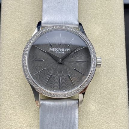 Replica Patek Philippe CALATRAVA 4897G-010 Silver-grey dial
