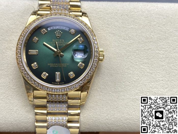 Replica Rolex Day-Date m128348rbr-0036 8+ Factory Blue Crystal - Image 2