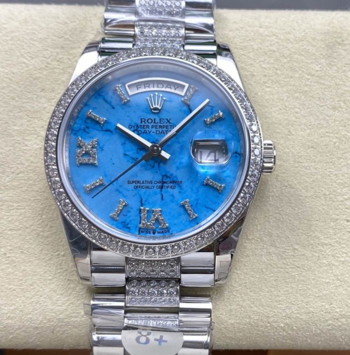 Replica Rolex Day-Date m128349rbr-0032 8+ Factory Big calendar - Image 1