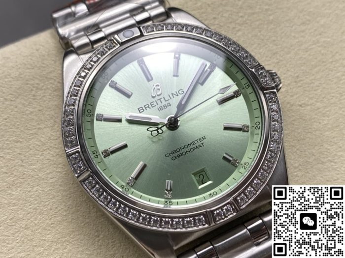 Replica Breitling Chronomat A10380591L1A1 BLS Factory Green Dial - Image 3