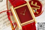 Replica Cartier Tank WGTA0190 AF Factory Burgundy dial - Image 4
