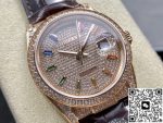 Replica Rolex Day-Date 128155RBR 8+ Factory Big calendar - Image 14