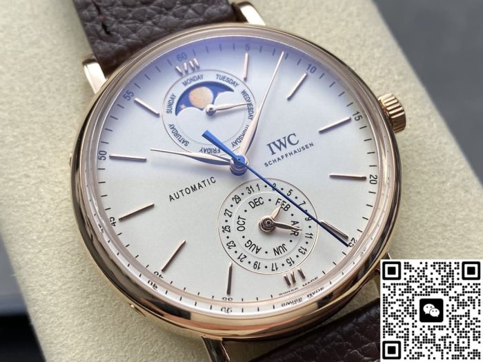 Replica IWC Portofino IW359002 GR Factory Calfskin leather strap - Image 3