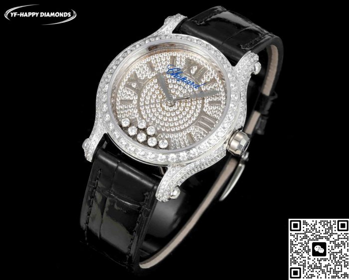 Replica Chopard Happy Sport 274891-1001 YF Factory Black strap - Image 3