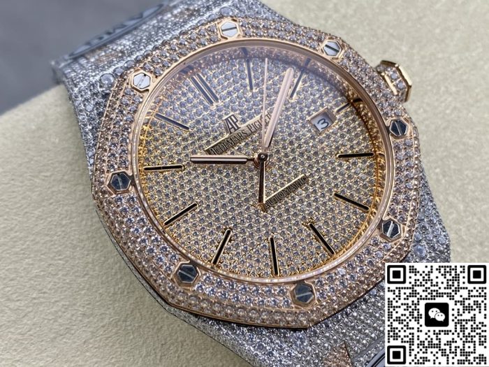 Replica Audemars Piguet Royal Oak 15400OR.021 AMG Factory Diamond dial - Image 3