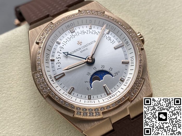 Replica Vacheron Constantin Overseas 4000V-B921 GR Factory Brown rubber - Image 3