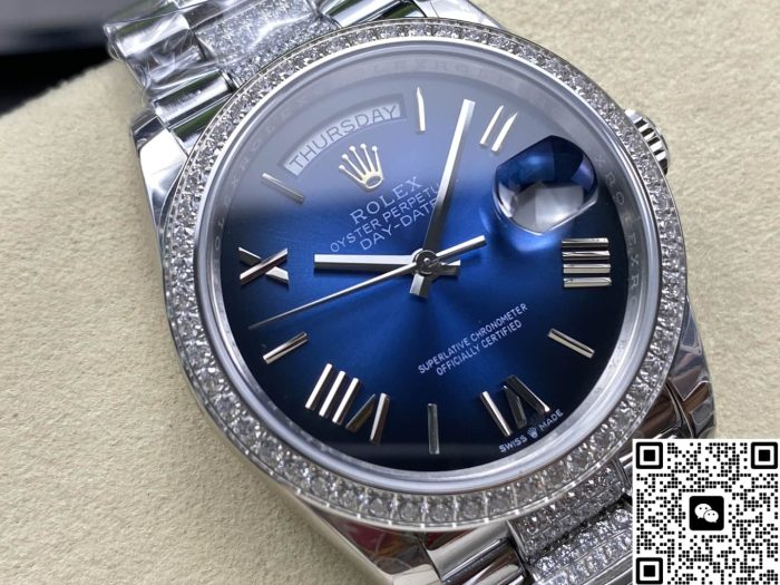 Replica Rolex Day-Date m128349rbr-0048 8+ Factory Big calendar - Image 3
