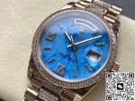 Replica Rolex Day-Date m128345rbr-0065 8+ Factory Turquoise dial - Image 4