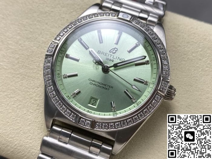 Replica Breitling Chronomat A10380591L1A1 BLS Factory Green Dial - Image 4