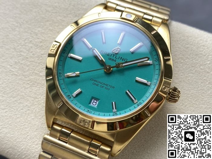 Replica Breitling Chronomat K103801A1L1K1 BLS Factory Mint green dial - Image 3
