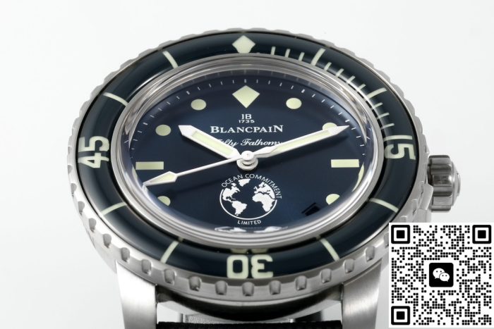 Replica Blancpain Fifty Fathoms 5008-11B40-NAOA ZF Factory Blue Dial - Image 4