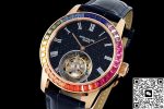 Replica Patek Philippe Tourbillon RMS Factory Dark blue strap - Image 4