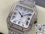 Replica Cartier Santos W2SA0030 AMG Factory Diamond bezel - Image 5