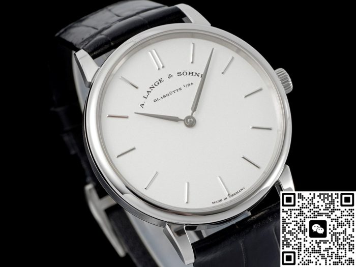 Replica A Lange Sohne Saxonia 201.027-LS2013AM F8 Factory V3 Silvery white dial - Image 4