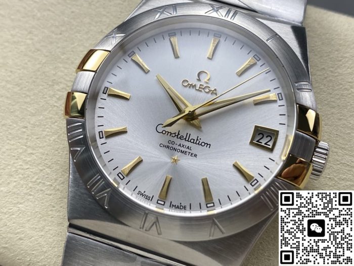 Replica Omega Constellation 123.20.38.21.02.005 OM Factory Date display - Image 5