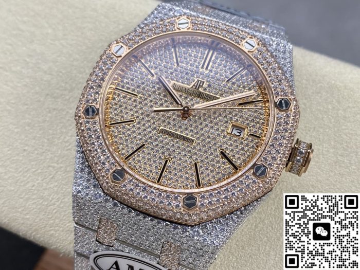 Replica Audemars Piguet Royal Oak 15400OR.021 AMG Factory Diamond dial - Image 4