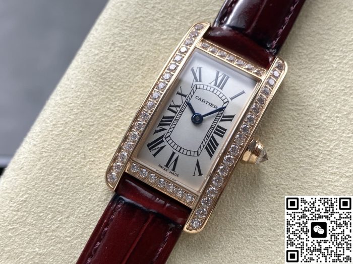 Replica Cartier Tank WJTA0026 8848 Factory Purple red strap - Image 4