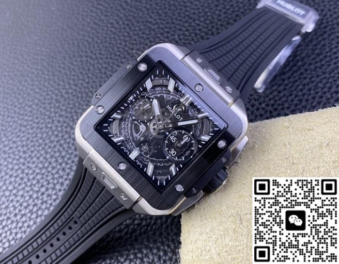 Replica Hublot SQUARE BANG UNICO 821.NM.0170.RX BB Factory Titanium case - Image 4