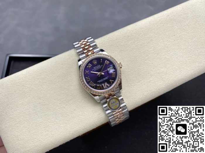 Replica Rolex Datejust m278381rbr-0020 AR Factory Eggplant Purple dial - Image 6