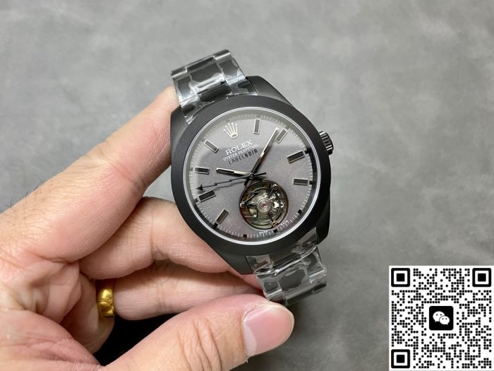 Replica Rolex Oyster 116400 Tourbillon YS Factory Gray dial - Image 5