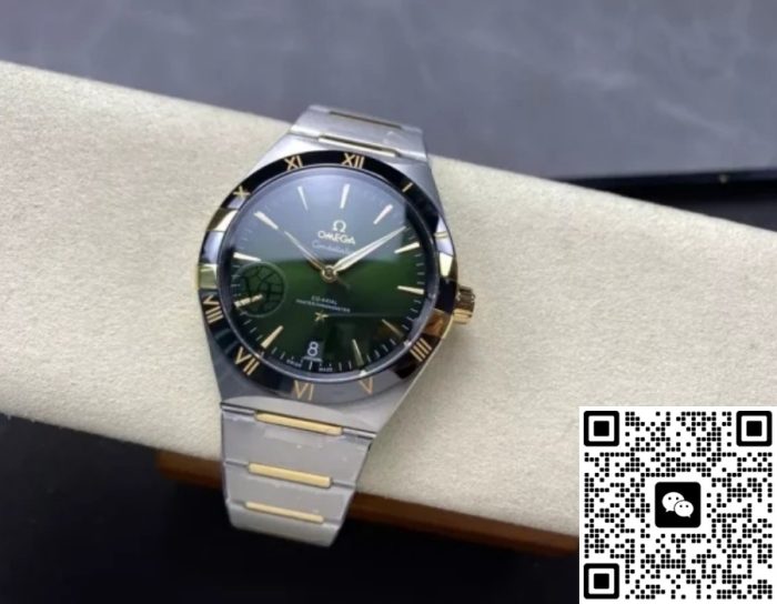 Replica OMEGA Constellation 131.23.41.21.10.001 V+ Factory Dark Green Strap - Image 4