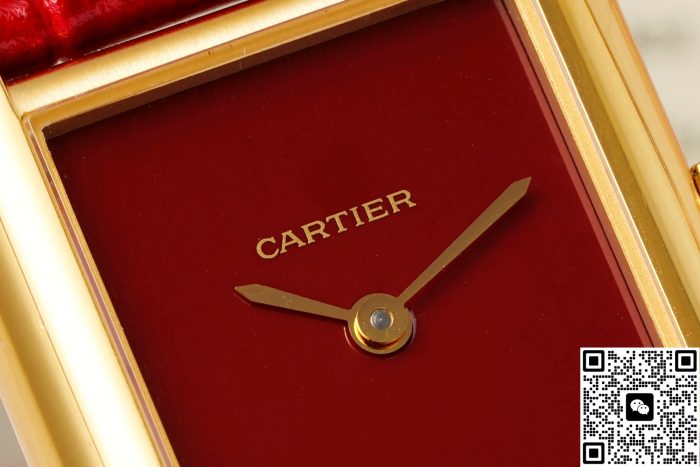 Replica Cartier Tank WGTA0190 AF Factory Burgundy dial - Image 5