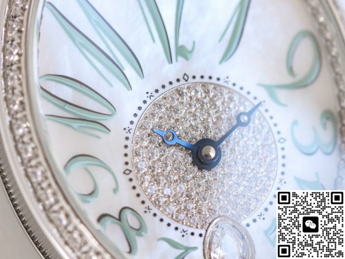 Replica Breguet Reine De Naples 8918BB-5D-964-D0 TA Factory Bean green - Image 4