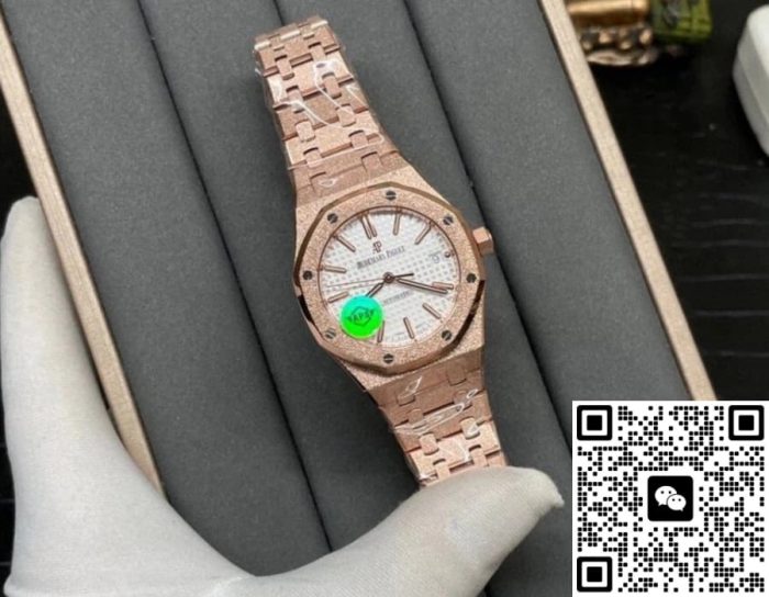 Replica Audemars Piguet Royal Oak 15454OR.GG.1259OR.01 APS factory Silver dial - Image 8