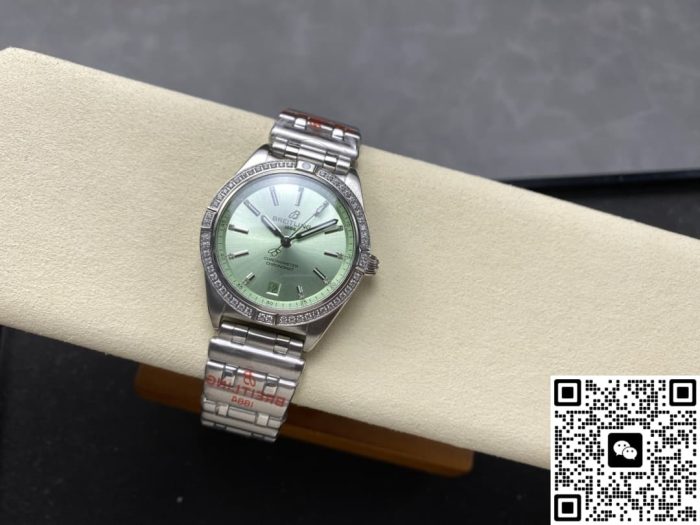 Replica Breitling Chronomat A10380591L1A1 BLS Factory Green Dial - Image 5