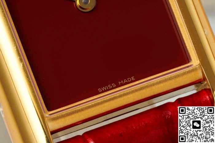 Replica Cartier Tank WGTA0190 AF Factory Burgundy dial - Image 6