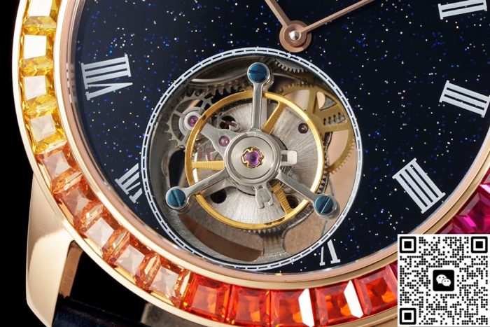 Replica Patek Philippe Tourbillon RMS Factory Dark blue strap - Image 5