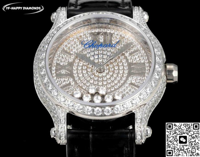 Replica Chopard Happy Sport 274891-1001 YF Factory Black strap - Image 8