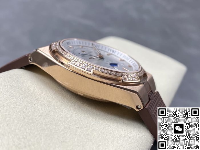 Replica Vacheron Constantin Overseas 4000V-B921 GR Factory Brown rubber - Image 4