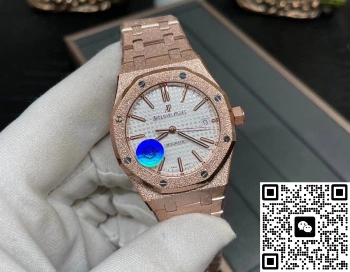 Replica Audemars Piguet Royal Oak 15454OR.GG.1259OR.01 APS factory Silver dial - Image 7