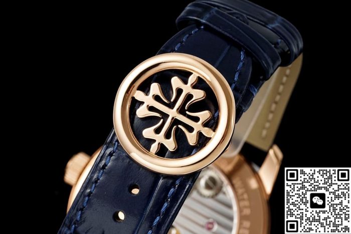 Replica Patek Philippe Tourbillon RMS Factory Dark blue strap - Image 8