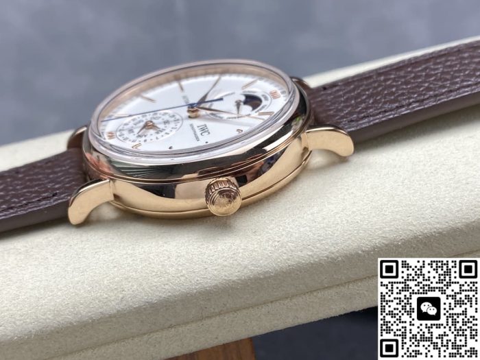Replica IWC Portofino IW359002 GR Factory Calfskin leather strap - Image 8