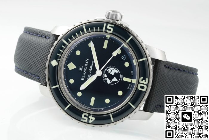 Replica Blancpain Fifty Fathoms 5008-11B40-NAOA ZF Factory Blue Dial - Image 9