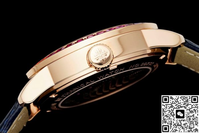 Replica Patek Philippe Tourbillon RMS Factory Dark blue strap - Image 7
