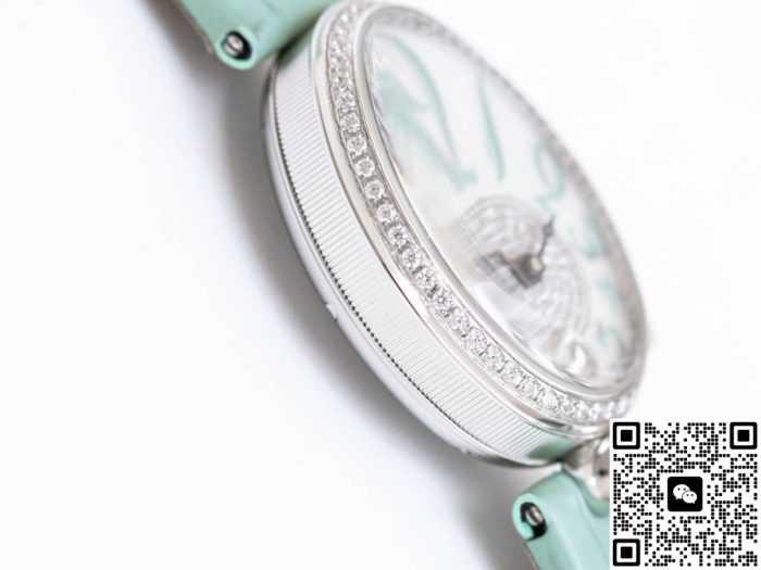 Replica Breguet Reine De Naples 8918BB-5D-964-D0 TA Factory Bean green - Image 6