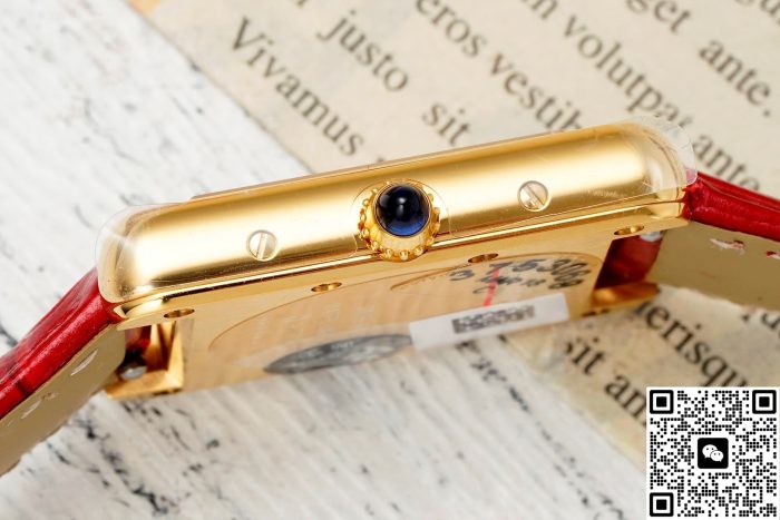 Replica Cartier Tank WGTA0190 AF Factory Burgundy dial - Image 9