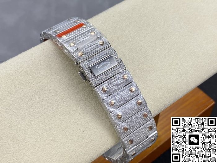 Replica Cartier Santos W2SA0030 AMG Factory Diamond bezel - Image 10