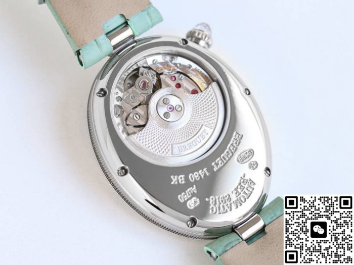 Replica Breguet Reine De Naples 8918BB-5D-964-D0 TA Factory Bean green - Image 8