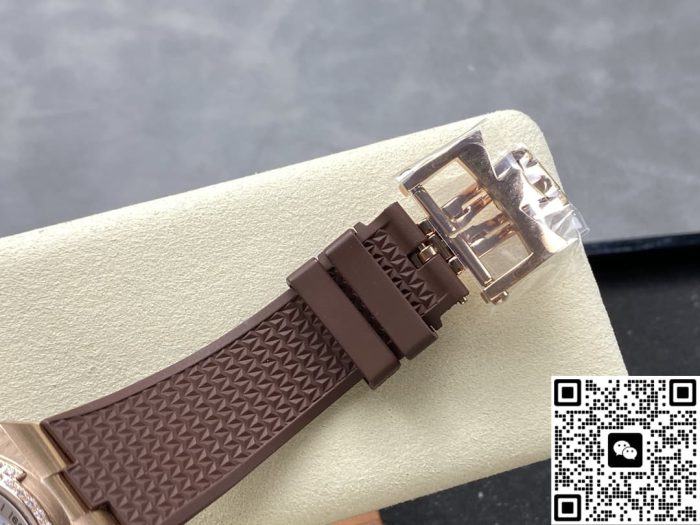 Replica Vacheron Constantin Overseas 4000V-B921 GR Factory Brown rubber - Image 7