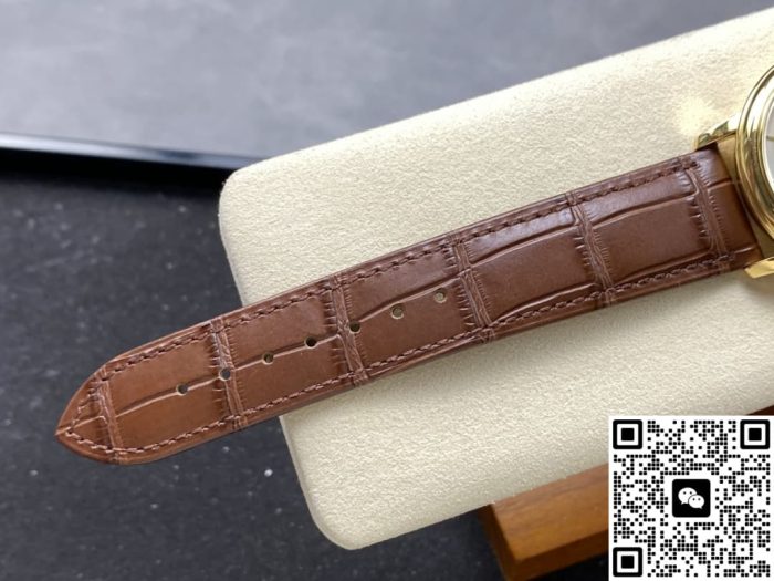 Replica Omega De Ville 424.53.40.20.02.002 N1 Factory Alligator leather strap - Image 9