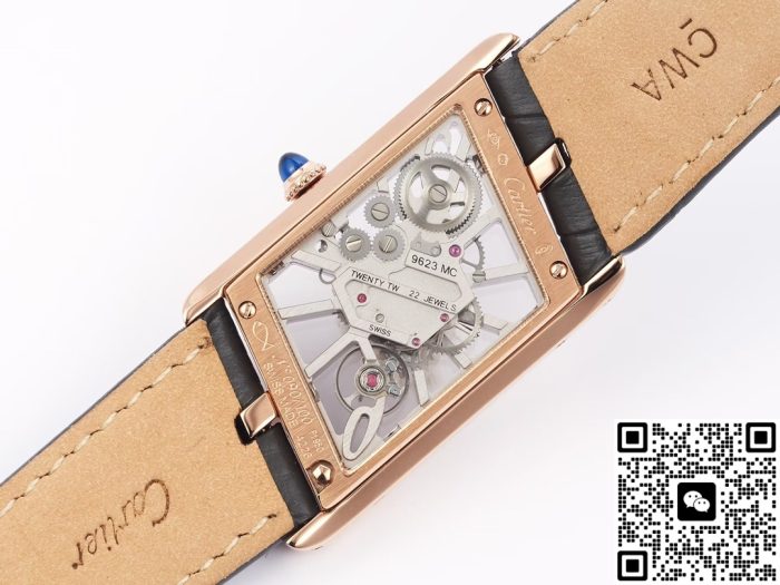 Replica Cartier Tank WHTA0011 TW Factory alligator - Image 10